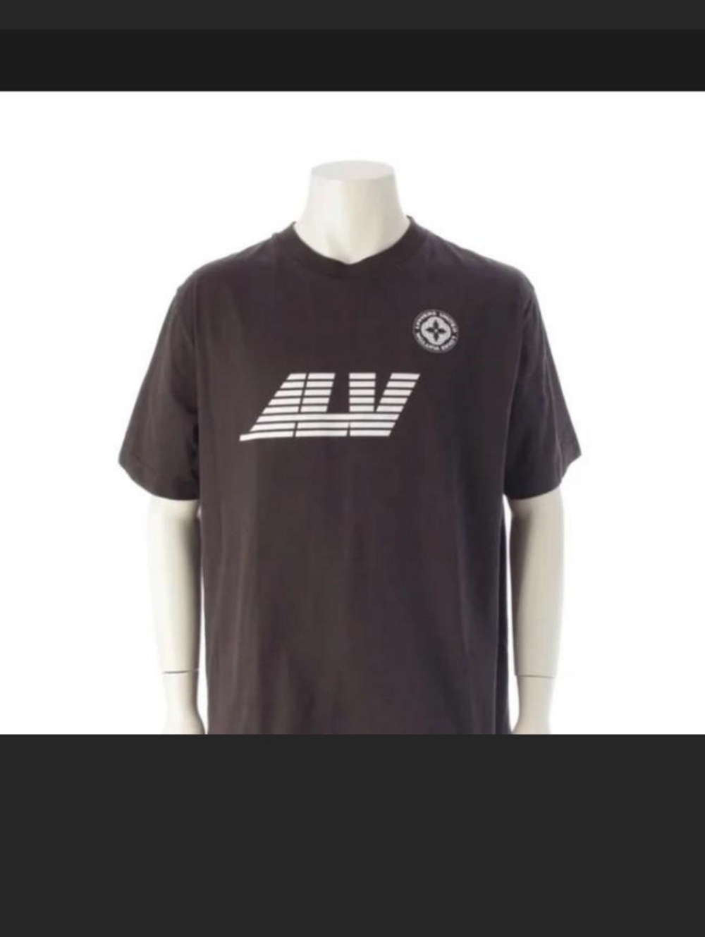 Men's Authentic Louis Vuitton Pharrell "LVERS" Graphic Tee Size XL Mocha - Picture 3 of 7